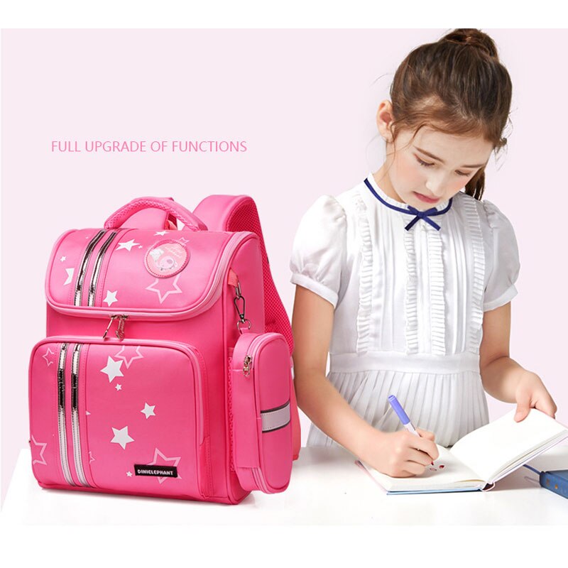 Primaire 1-3 Grade Schooltas voor Meisjes Kinderen Orthopedische Rugzak Kids Cartoon Waterdichte Boek Tas Mochila Infantil Escolares