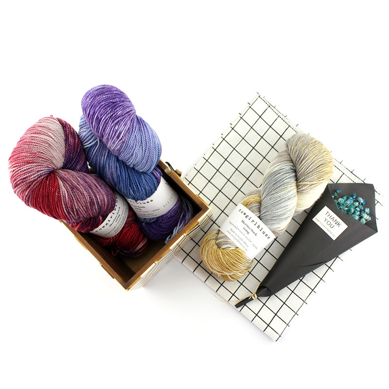 100G/Hank Cowgirlblues Merino Sok Garen Hand-Dye Diy Craft Garen Voor Sjaal En Sokken