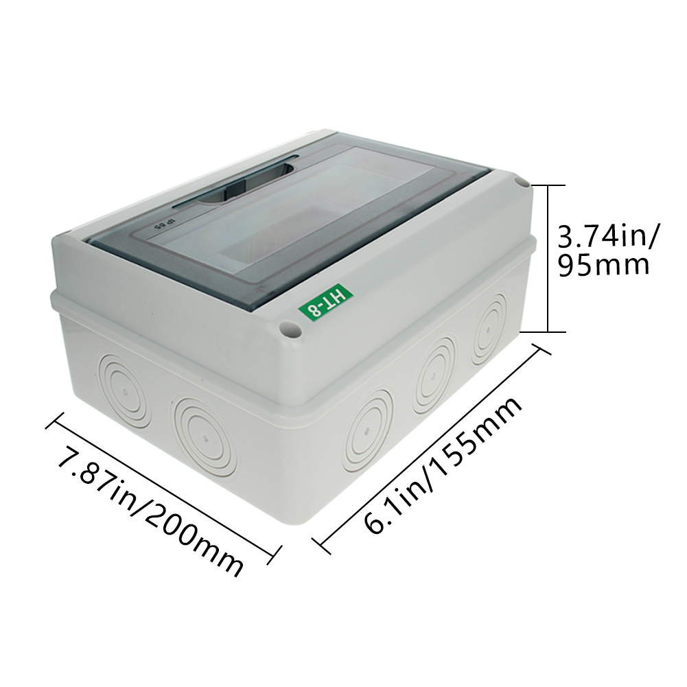 18/HT-8/HT5 Way clear Waterproof Plastic Junction Enclosure Box Electronic Housing Instrument Case Project Switching Power: HT-8 circuit