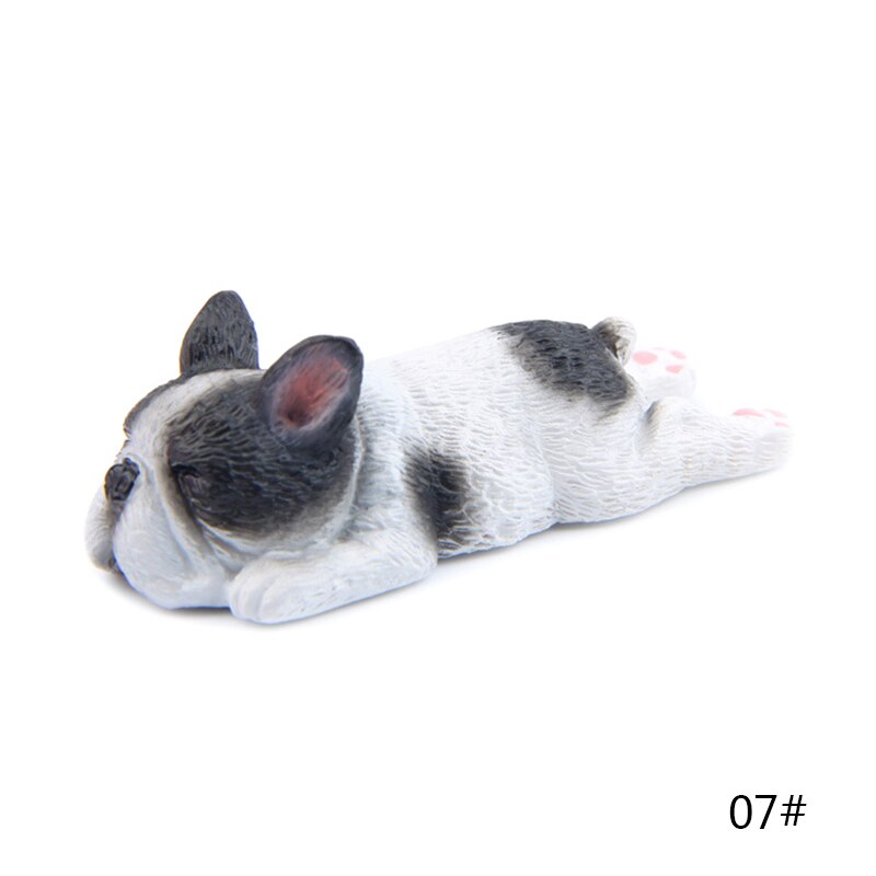 Cute French Bulldog Magnet Refrigerator Sticker Sleeping Dog Cartoon Fridge Magnets For Office Home Decoration Sticker: Clear