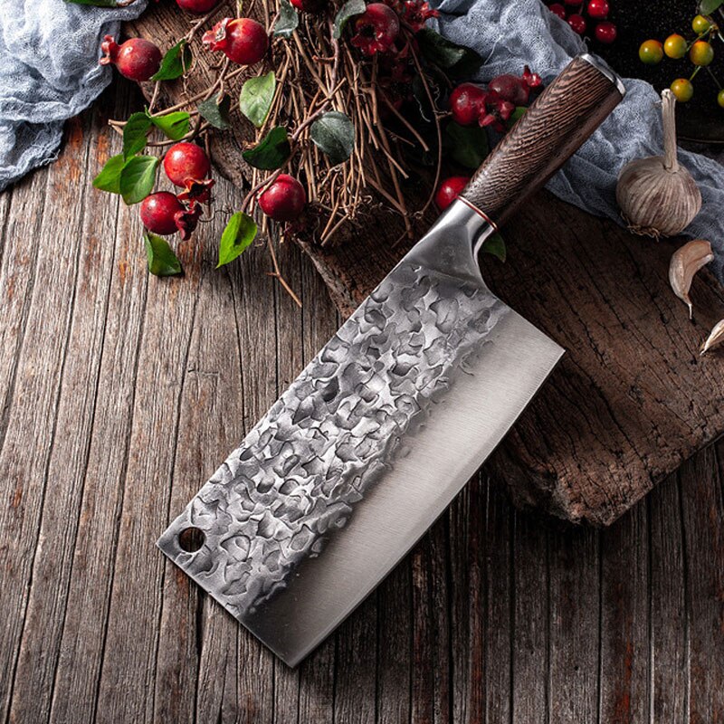 Forged Hammer Chopping Knife Boning Knife Kitchen Kitchen Knife Stainless Steel Meat Cleaver Slicing Knife Cooking Knife: Style E