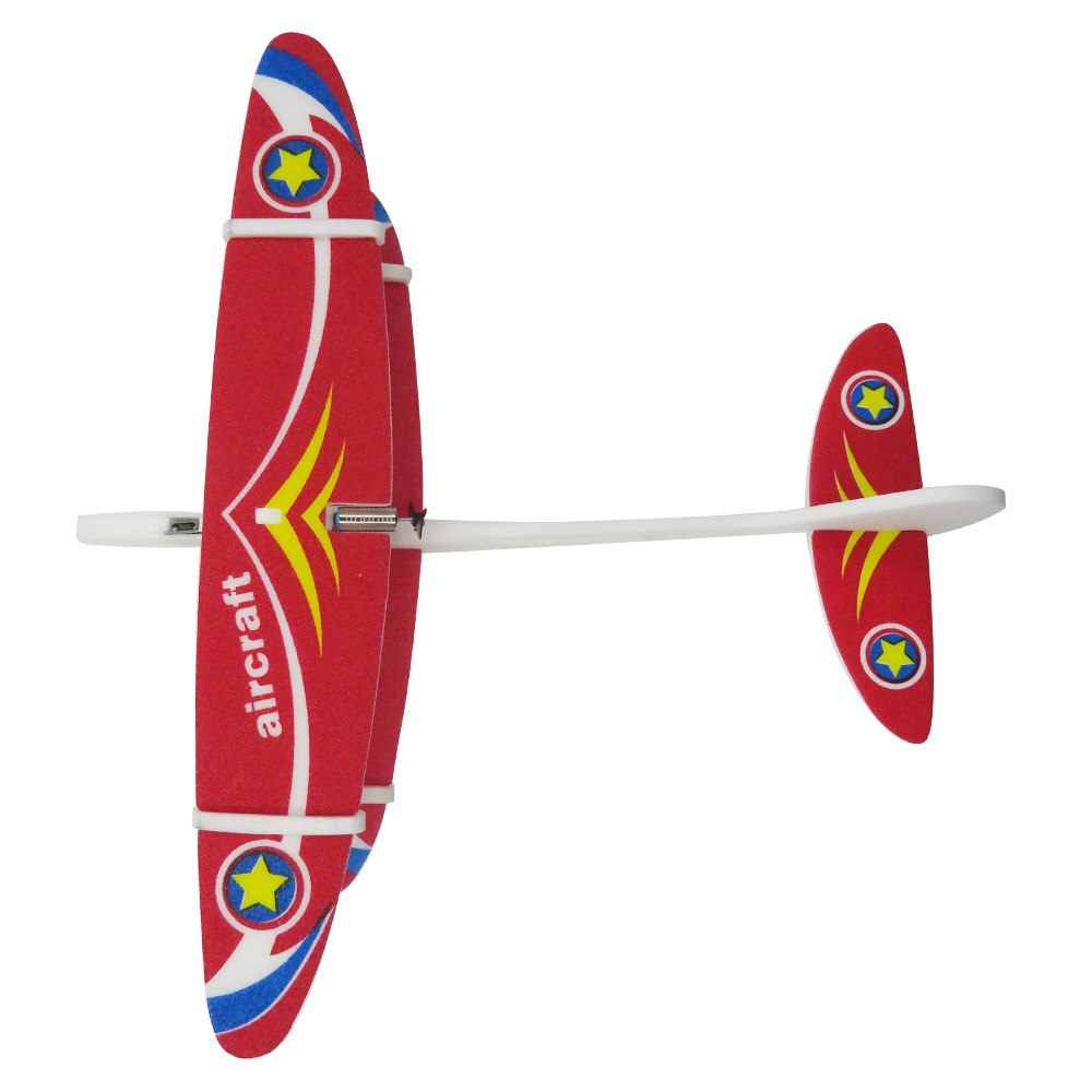 Flytec bricolage Biplane planeur mousse alimenté avion volant électrique condensateur USB chargeur main planeur EPP jouets pour enfants