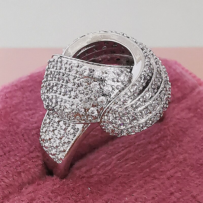 925 Sterling silber Bohren Engagement Ringe für frauen Party für Damen schmuck Finger Ring r4992