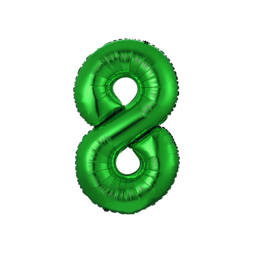 32 inch Green Number Foil Balloons 0 1 2 3 4 5 6 7 8 9 Helium Green Balloon Happy Birthday Party Wedding Decoration Supplies: 9