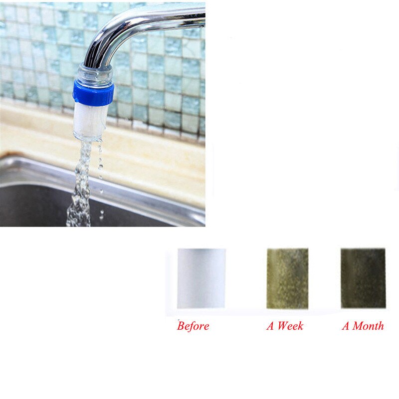 Filtro de grifo para limpieza de Agua Saludable, cabezal de purificador doble fácil de usar, Detector de de Agua DIY,