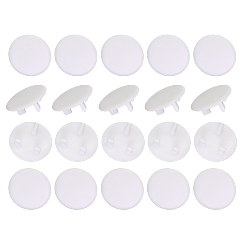 20Pcs Baby Veiligheid Kind Elektrische Stopcontact Plug Bescherming Beveiliging Uk Standaard Safe Lock Cover Kids Sockets Cover Stekkers: Default Title