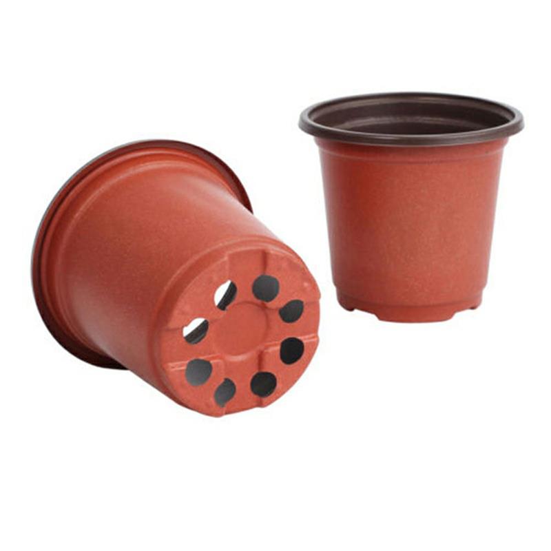 100 stk plastik plantepotter haveplanteplanter pottebeholder urtepotte mini plastik rund voksekasse frøplanter plantepotter