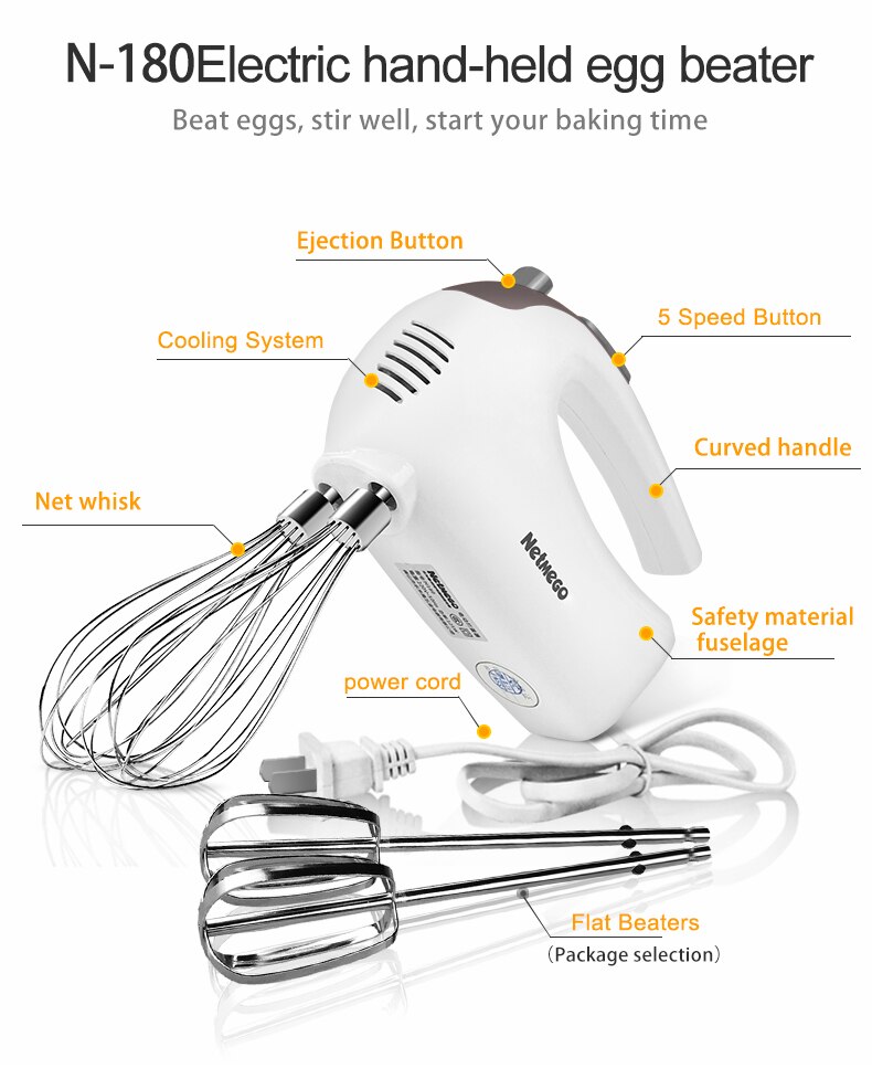 125w hand mixer electric mixer egg cream hand mixer kitchen Blender braun Mini eggbeater cake mixer