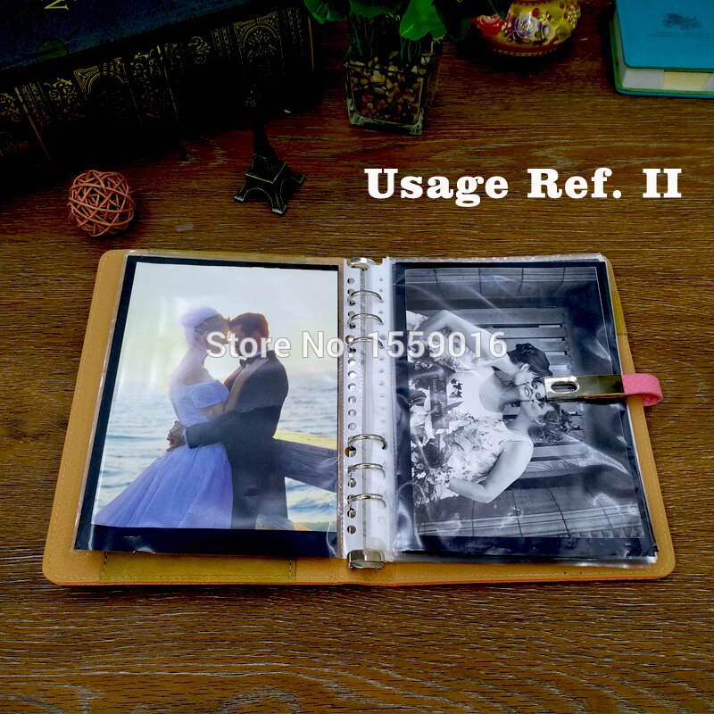 Photo Album leaf DIY Leaf Punched Pocket With 300g Black Paper Card Board Nonpoisonous Tasteless For A5 Binder Folder