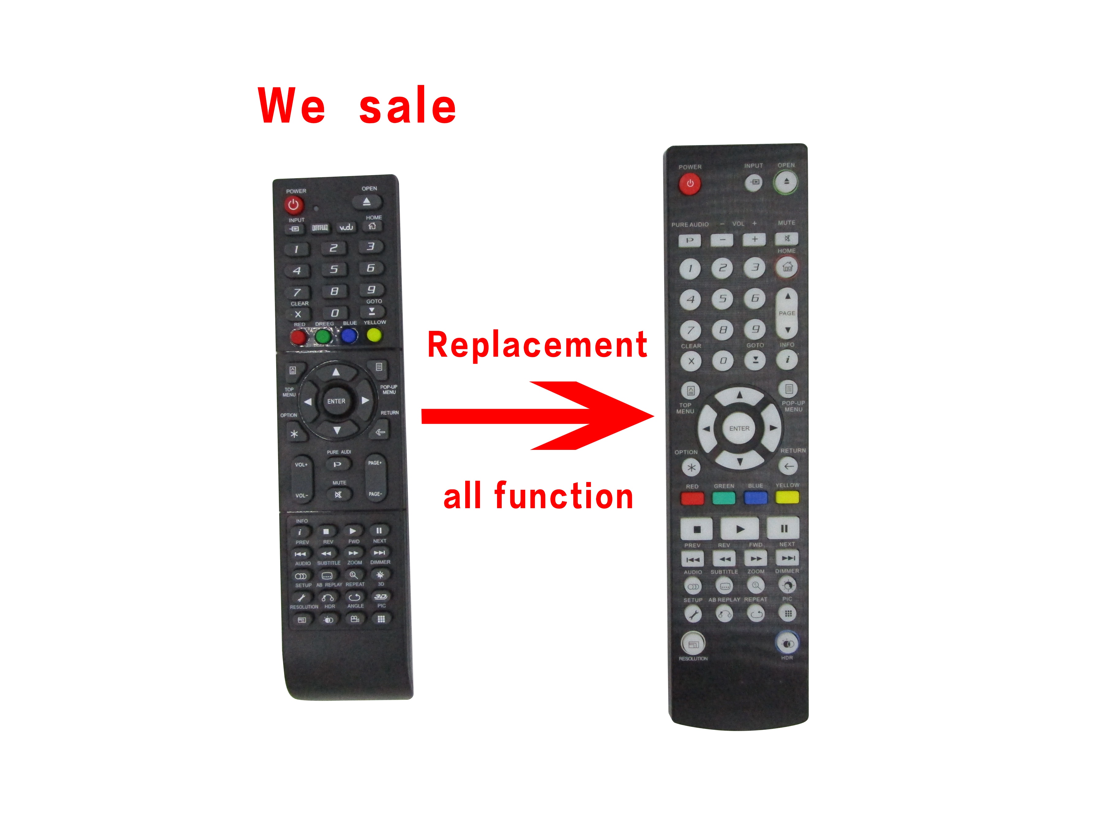 Remote Control For Oppo UDP-203 BDT-101CI UDP-203CN UDP-205 3D Blu-ray Network Disc Player