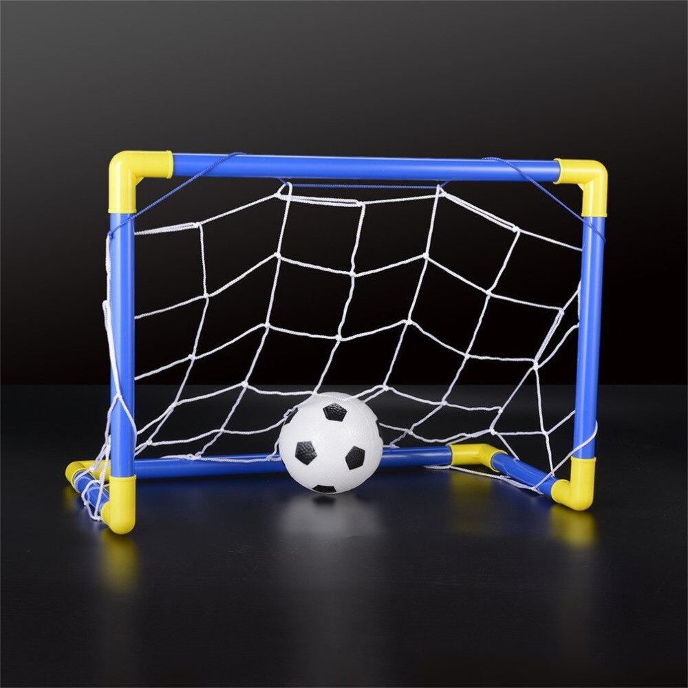 Opvouwbare Mini Voetbal Voetbal Doelpaal Netto Set Met Pomp Kids Sport Indoor Outdoor Games Speelgoed Kind Plastic
