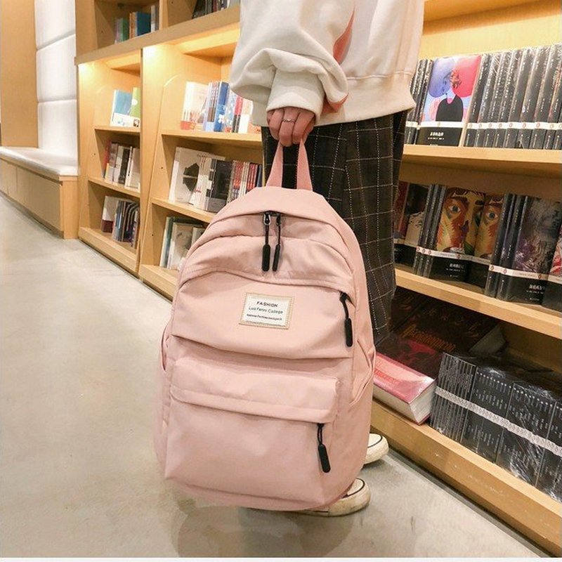 College teenager skoletasker til piger stor oxford vandtæt rygsæk kvinder bog taske stor teen skoletaske khaki fritid