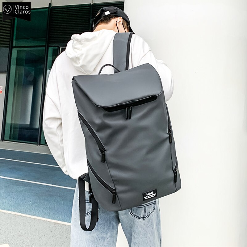 Unisex-trendrucksack, schlichter, robuster herrenrucksack, wasserabweisend beschichtet, reiserucksack, lässiger schulrucksack für herren