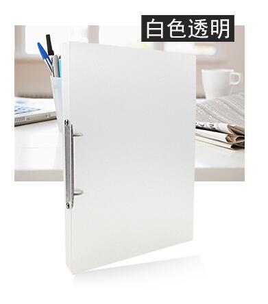 Paper plywood plastic O type 2 hole A4 multi - function document binder punch file folder Filing Products document bag: Clear