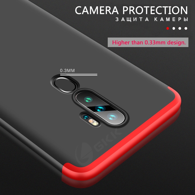 GKK funda Original para OPPO A5 A9 funda 3 en 1 protección completa a prueba de golpes funda dura mate para OPPO A11X funda Fundas