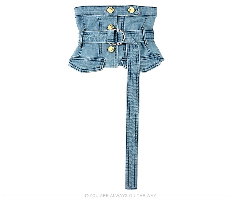 Korsett brett cowboybälte för skjortklänning slimmande kroppsbälte för kvinnor hög midja bälten kvinnliga jeansbälten med metallknapp