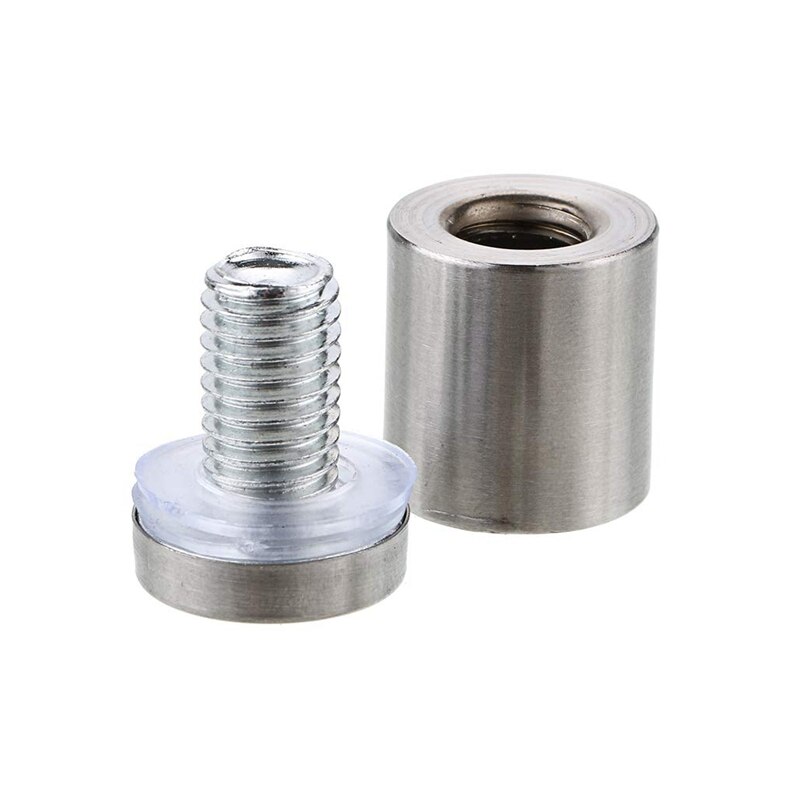 24 PCS Standoffs Screws 1 X 1 Inch Stainless Steel Sign Standoff Nails Wall Mounted Mounting Hardware For Acrylic Glass