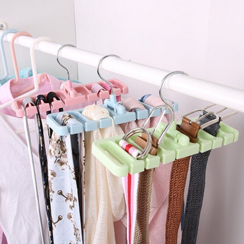 Multifunktionel bøjle butikker bånd bælter tørklæder eller andet tilbehør bælte opbevaring rack bælte arrangør garderobe pladsbesparende