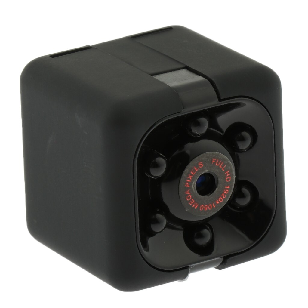 Mini Camera 720P Hd Voor Thuis Conferentie, Draagbare Indoor/Outdoor Camcorder Met Bewegingsdetectie, 6 Verlichting Lampen