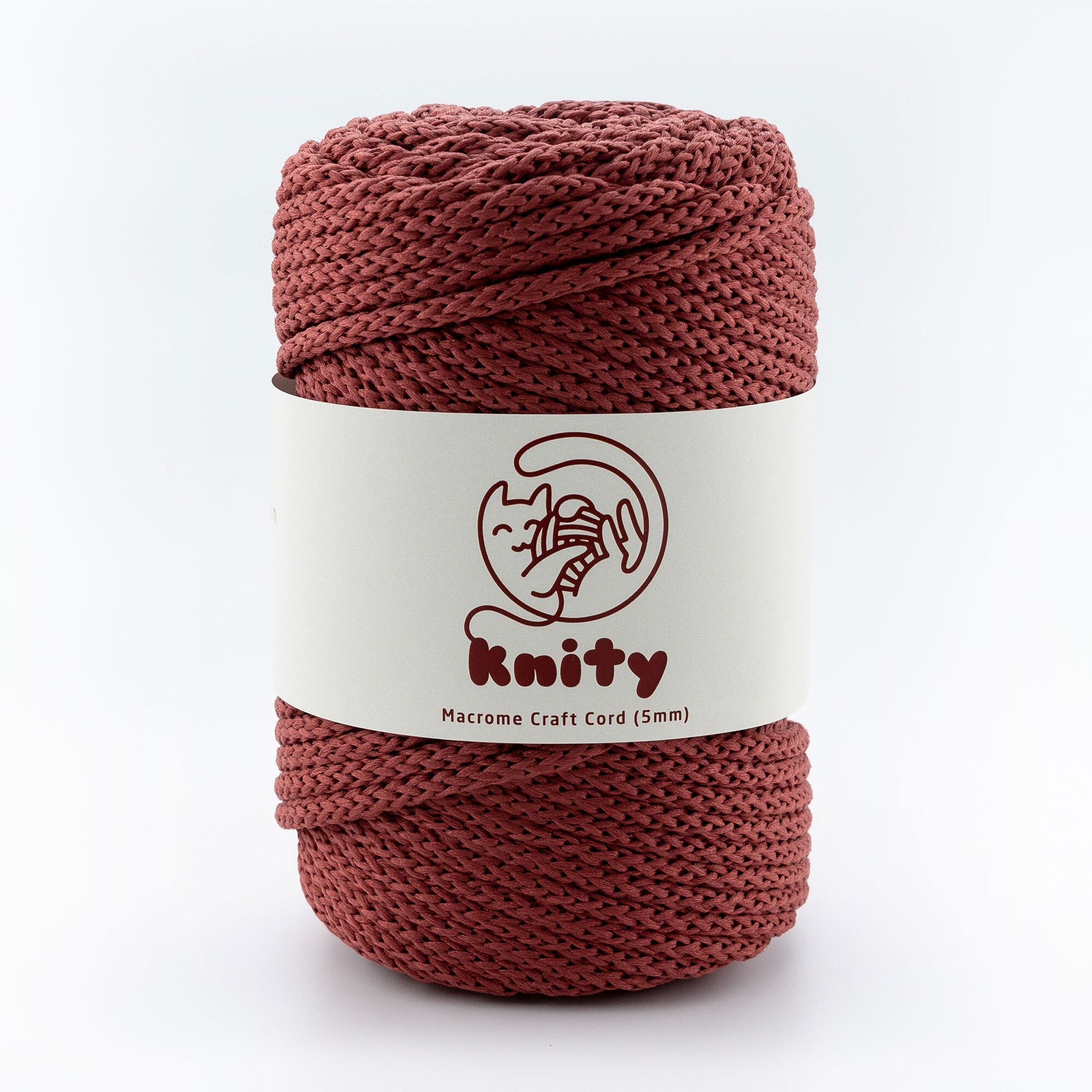 Knity Macrame Craft Cord 5mm Yarn 100m Fiber Crochet Knitting Braiding Knotting Weaving Chain Thread Handmade Rope Natural Braid: 114