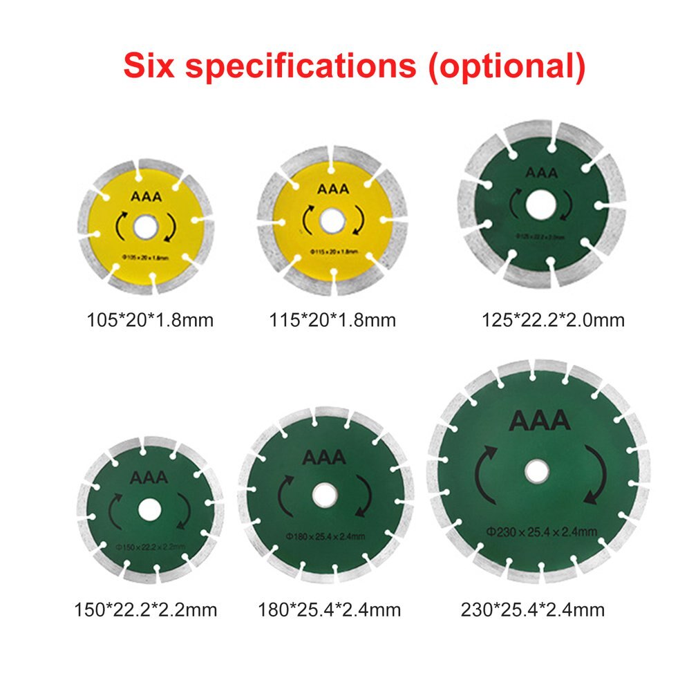 Diamond Circular Saw Blades Diamond Saw Disc Cutting Stone Granite Marble Concrete Cutting Tool Blade Dry Cutting Disc