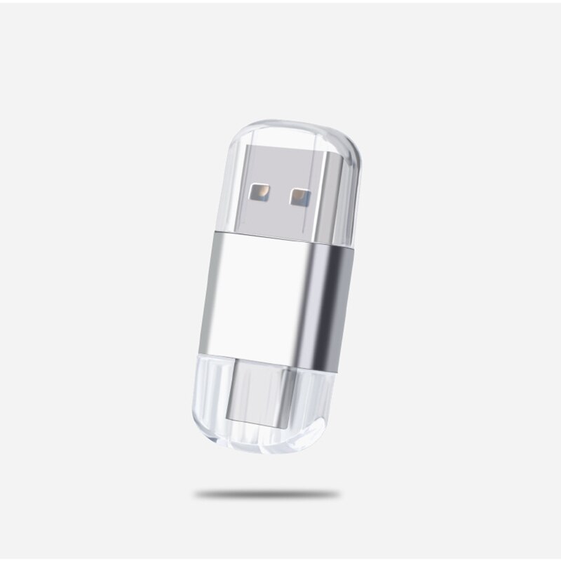 USB OTG Typ c Speicher Kartenleser Adapter Universal typ-c USB TF SD Kartenleser Für Telefon Computer laptop: silver