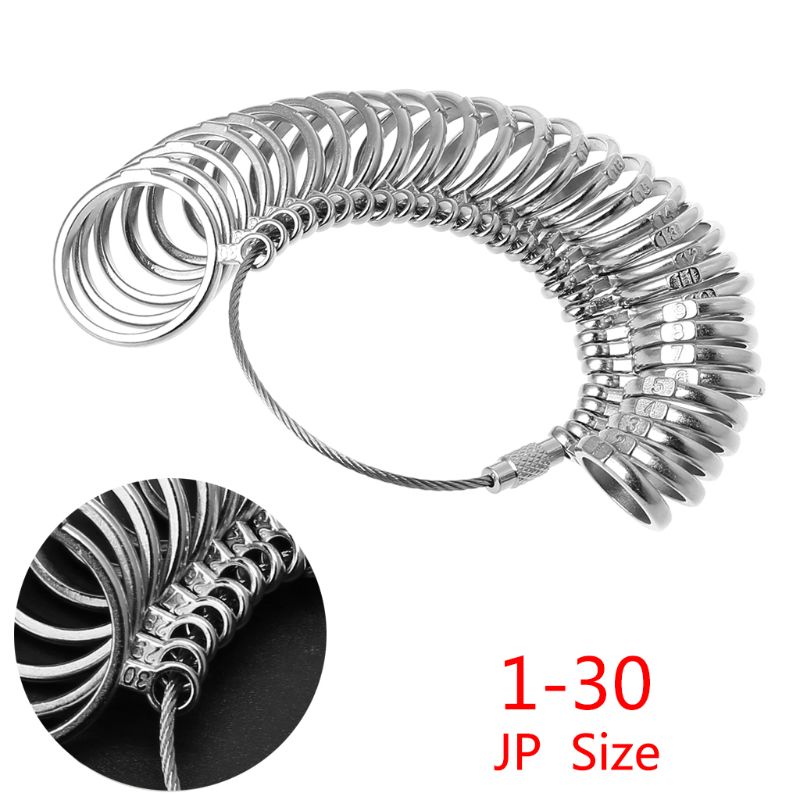 EU/JP/KR/UK Nützlich Standard Schmuck Messung Werkzeug Ringe Größe Metall Finger Ring Sizer Messen Manometer f3MF