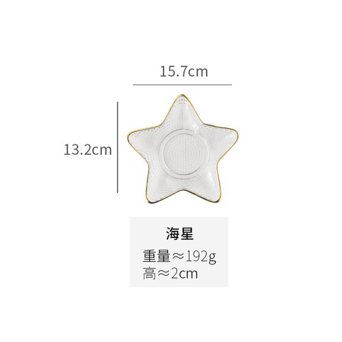 Noordse kunst glazen taart dessertbord knutselen moderne woning gedroogd fruit snack snack dessert fruitbord cosmetica sieraden opbergdoos: C