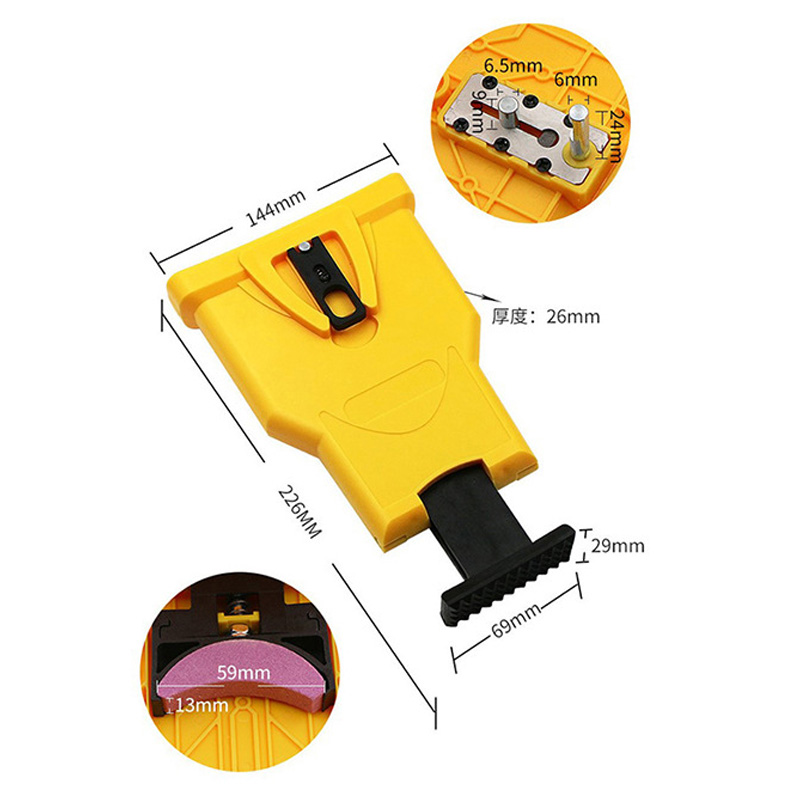 Chainsaw Teeth Sharpener Portable Sharpen Chain Saw Bar-Mount Fast Grinding Sharpening Chainsaw Chain Woodworking Tools
