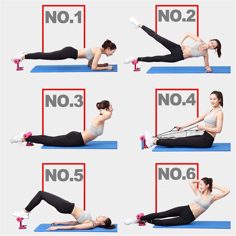 Sit Up Assistant Abdominal Core Workout Fitness Adjustable Sit Ups Exercise Equipment Portable Fitness floor exercise stand