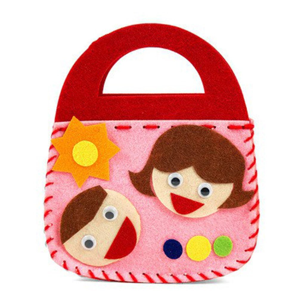 DIY bolso de mano de guardería hecho a mano pasta Material bolsa para golosinas juguete educativo colorido: 04