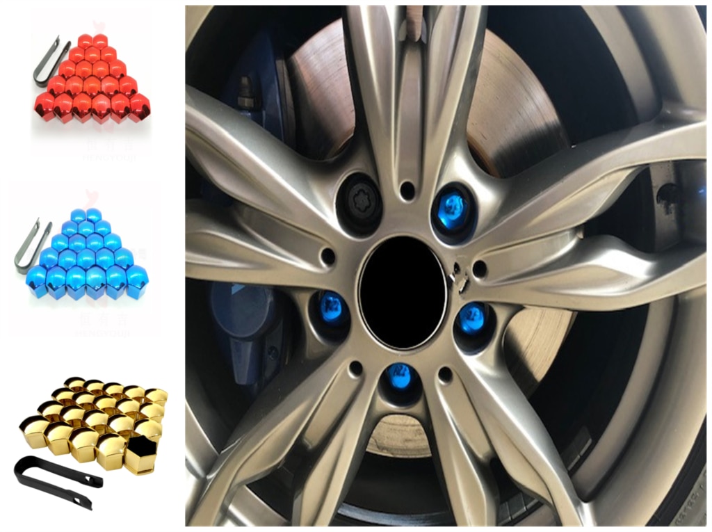Auto Hub Schraube Abdeckung Bolzen Felgen Außen für Volvo V40 V60 Jede Autos S40 S60 S80 XC60 XC90