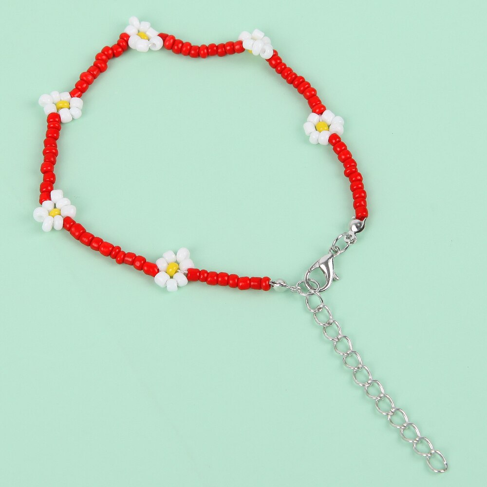 Tobillera con forma de mariposa para mujer, joyería para el pie, pulsera descalza para la playa, correa para el tobillo, accesorios de joyería bohemios: A Beads Anklets