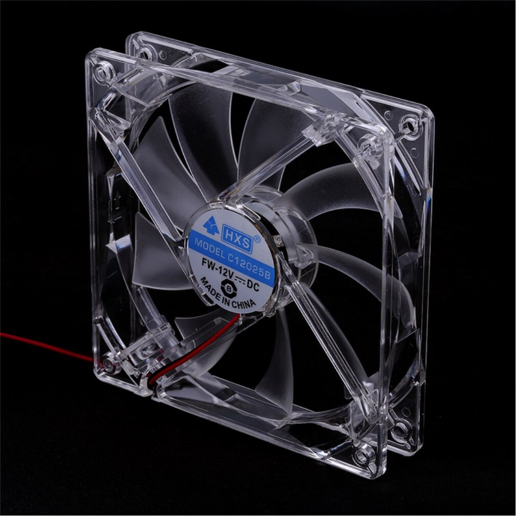 Quad 4 Led Licht 120Mm Pc Computer Case Cooling Fan Mod Geïnstalleerd Fan 12V