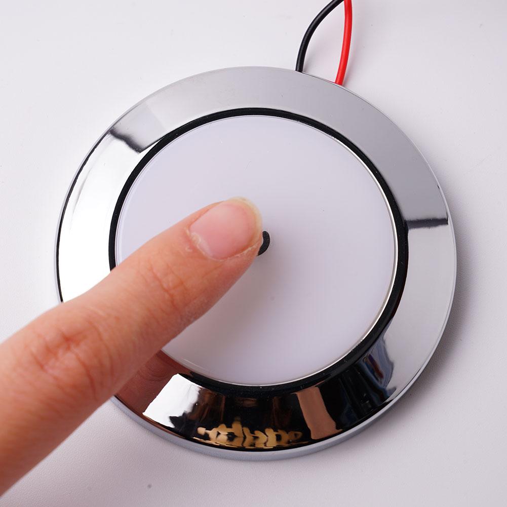 12V berühren Lampe RV Innen Decke LED Licht mit Dimmer Schalter Auto Innen LED Runde Licht RV Innen Dach lampe Für Stiefel