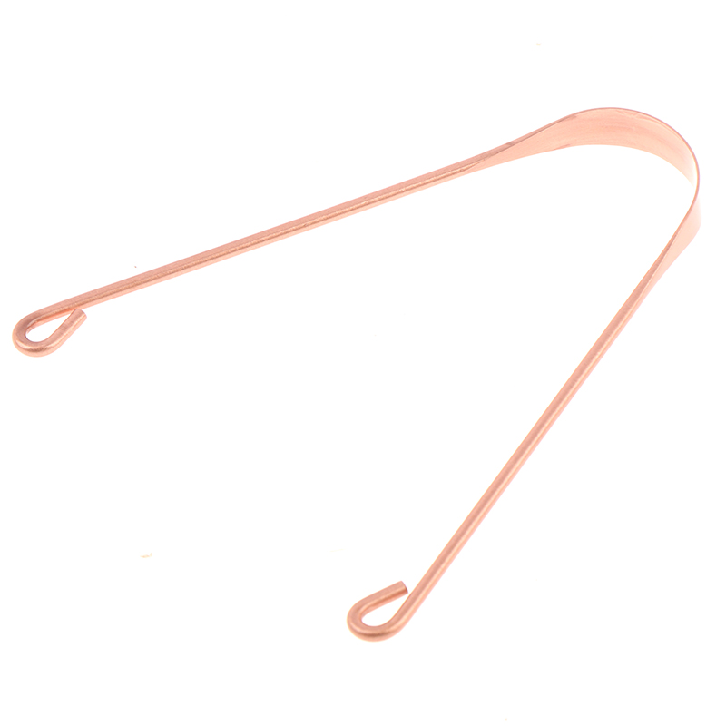 1PC Red Copper Tongue Scraper Cleaner Scraper Men Women Soft Silicone Toothbrush Dental Oral Care Hygiene Health Care Tool