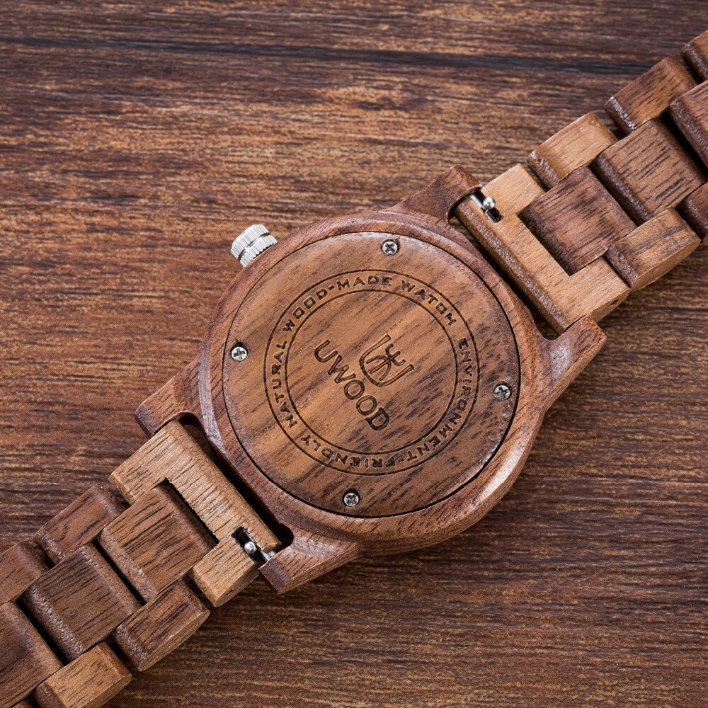 Herenhorloges topmerk luxe dameshorloge houten polshorloges leren of houten band relogio masculino