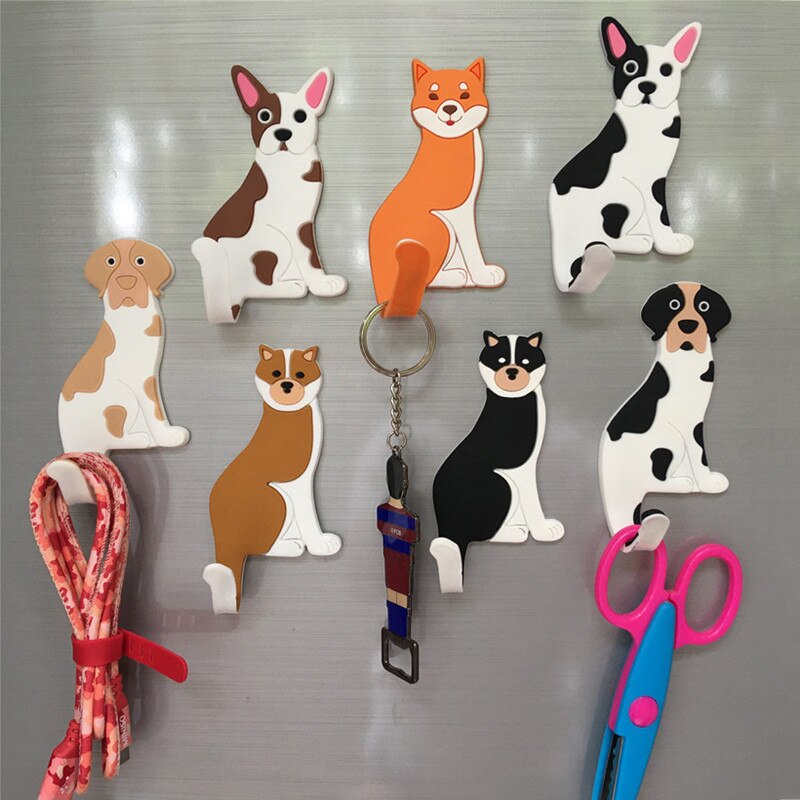Cartoon Dog Cute Animal Magnetic Fridge Magnet Cartoon Magnetic Seamless Magnetic Sticker Hook