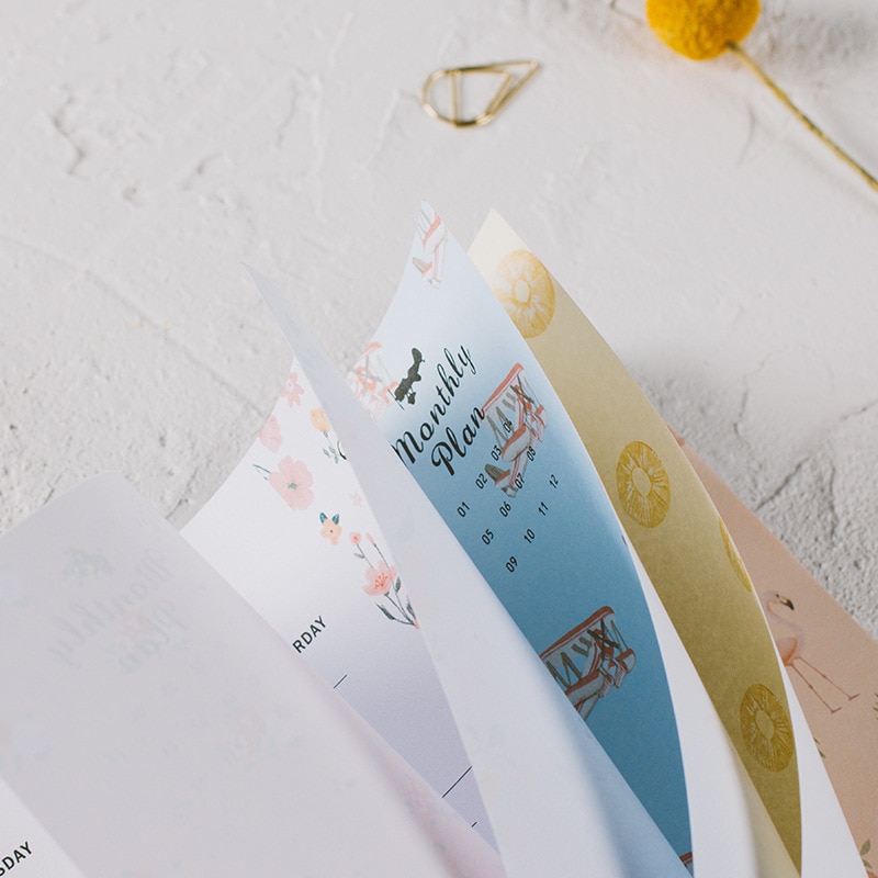 Floral A4 Planner Note Pad 40 Sheets