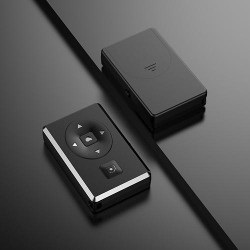 Mini Wireless Bluetooth Remote Control Selfie Camera Shutter Page Turning Remote Control for Phone for Android / iOS Cell Phone: Black