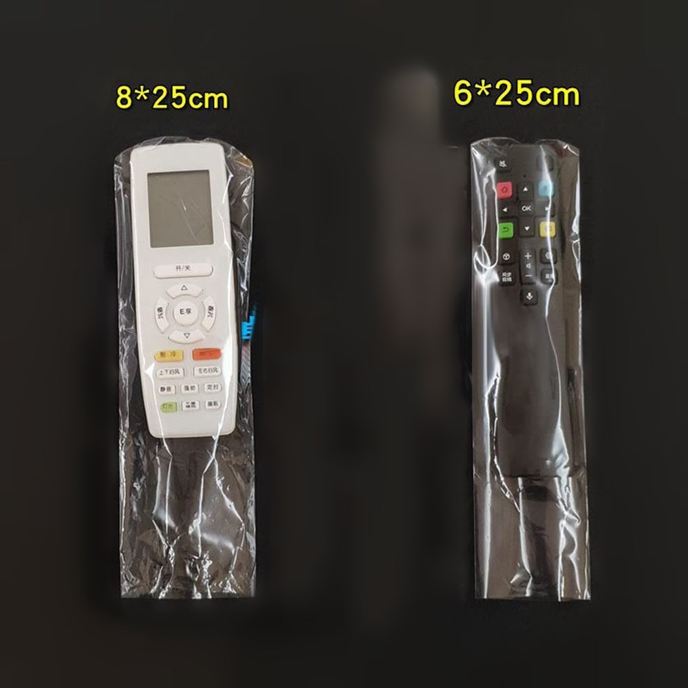 5/10/20Stck Transparente Schrumpfen Film Tasche Haushalt Klimaanlage TV Fernbedienung Abdeckung Schutzhülle Staub Tasche 8*25cm 6*25cm
