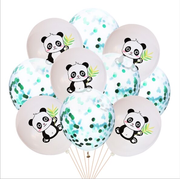 12 inch Latex Leuke Panda Print Ballon Dier Ballon kinderen Birthday Party Day Decoratie: Groen
