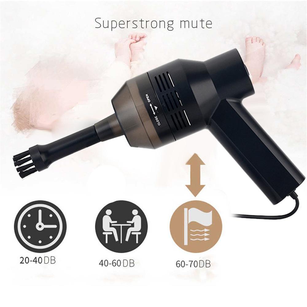Aspirador de teclado portátil Mini, de mano, USB, para ordenador portátil, PC, Herramientas de limpieza de ordenador, Mini USB
