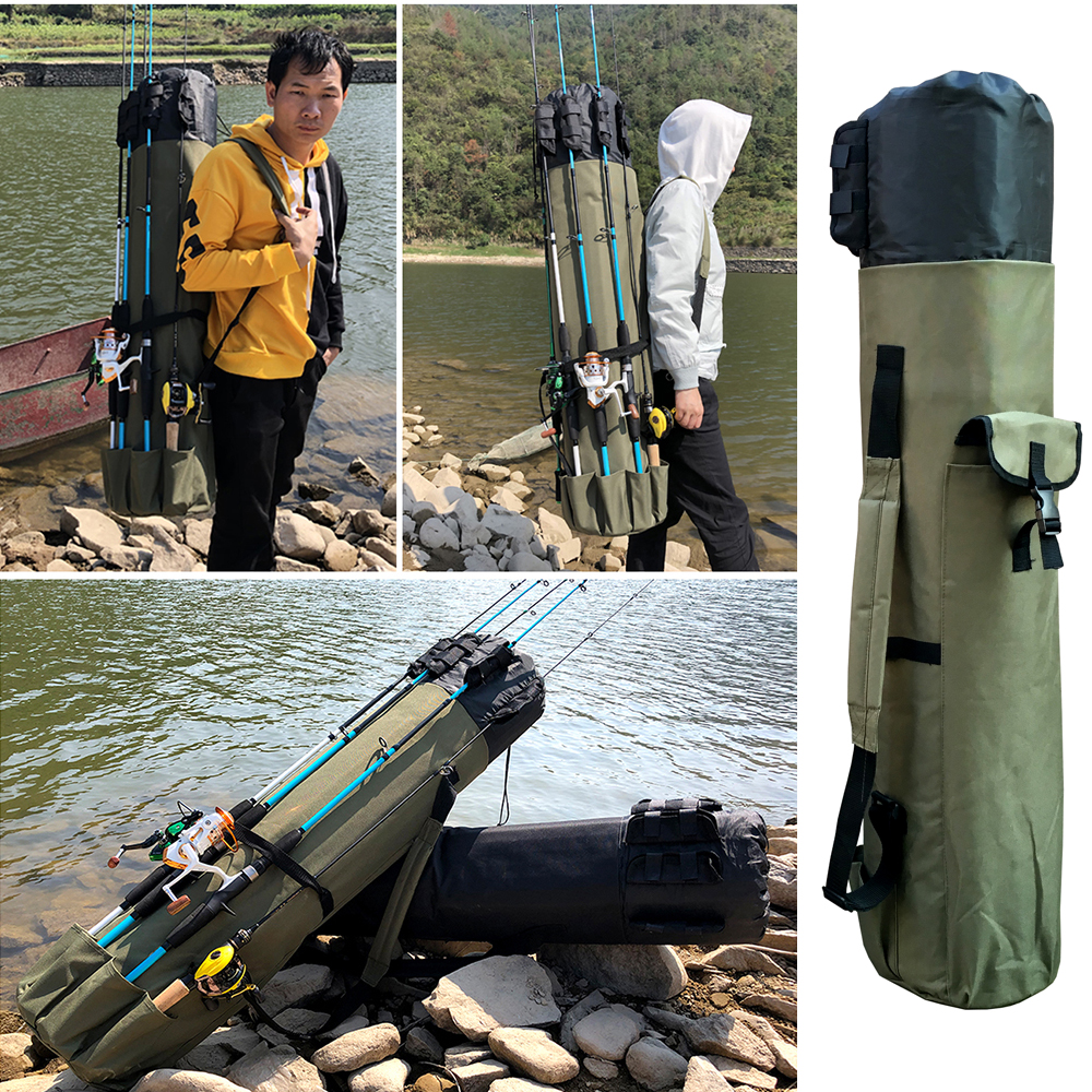GHOTDA – sac de rangement pour canne à pêche, épais, Oxford, pliable, grande capacité, étanche
