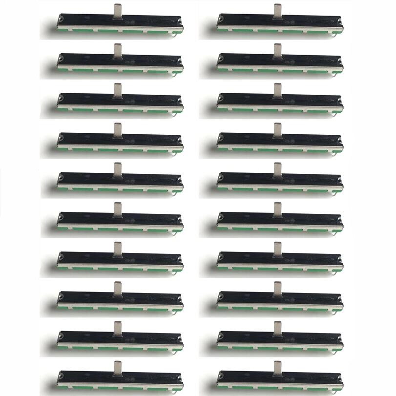 20Pcs 10KD Fader Voor Behringer 7.5Cm 75Mm Schat Zak Mixer Soundcraft Folio-4 B50KX2 2-kanaal Dubbele Potentiometer B50K