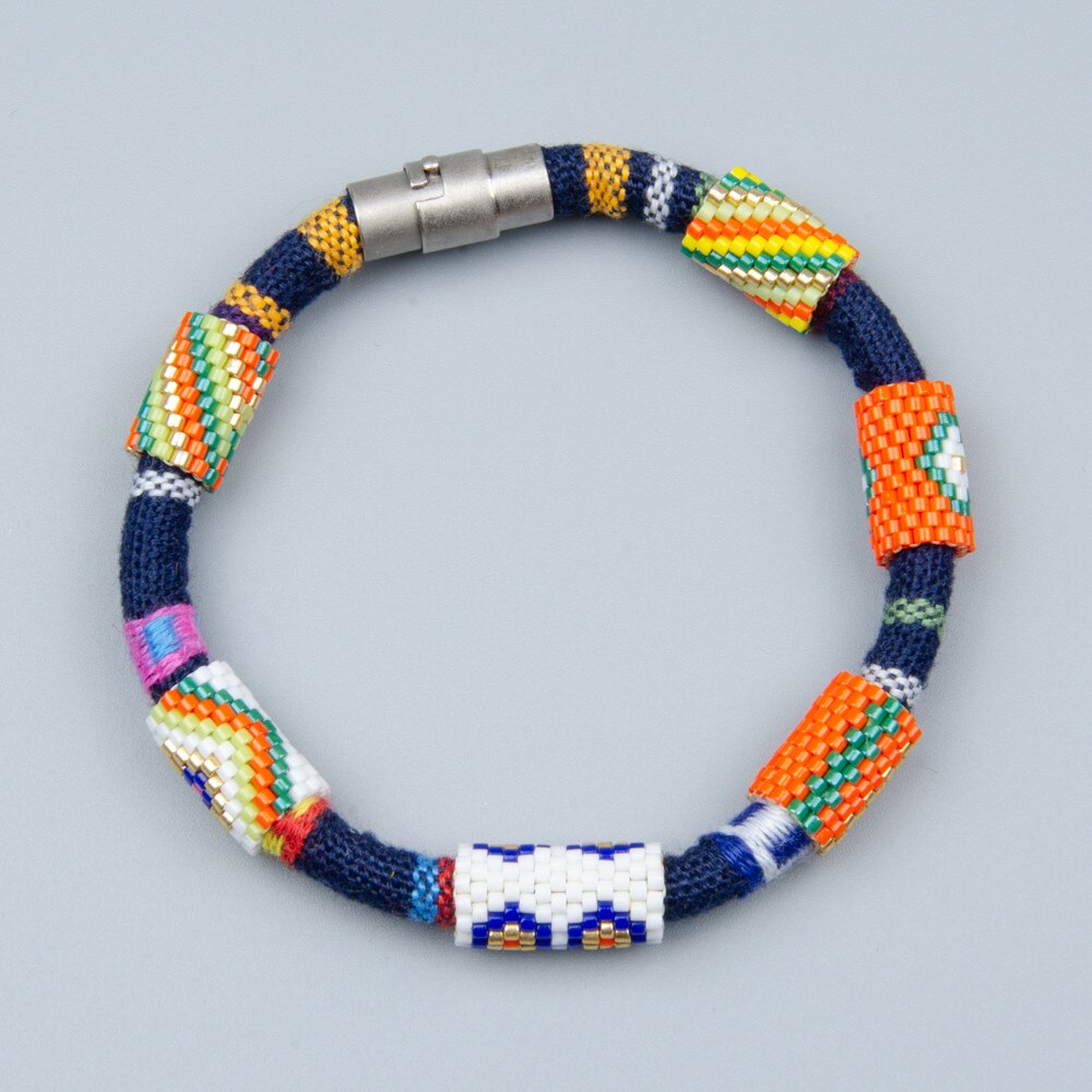 iść2boho bransoletka zło oko Boho Bileklik Delica Miyuki bransoletki dla kobiet biżuteria bohema Pulseras Mujer Moda 2020 Wykonany ręcznie prezent