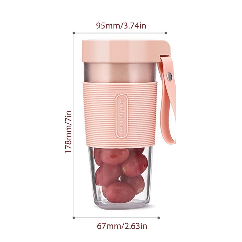 Mini sapcentrifuge draagbaar multifunctioneel usb oplaadbaar sapcentrifuge beker fruit elektrisch duurzaam sapmengbeker handzaam cn(oorsprong) ce
