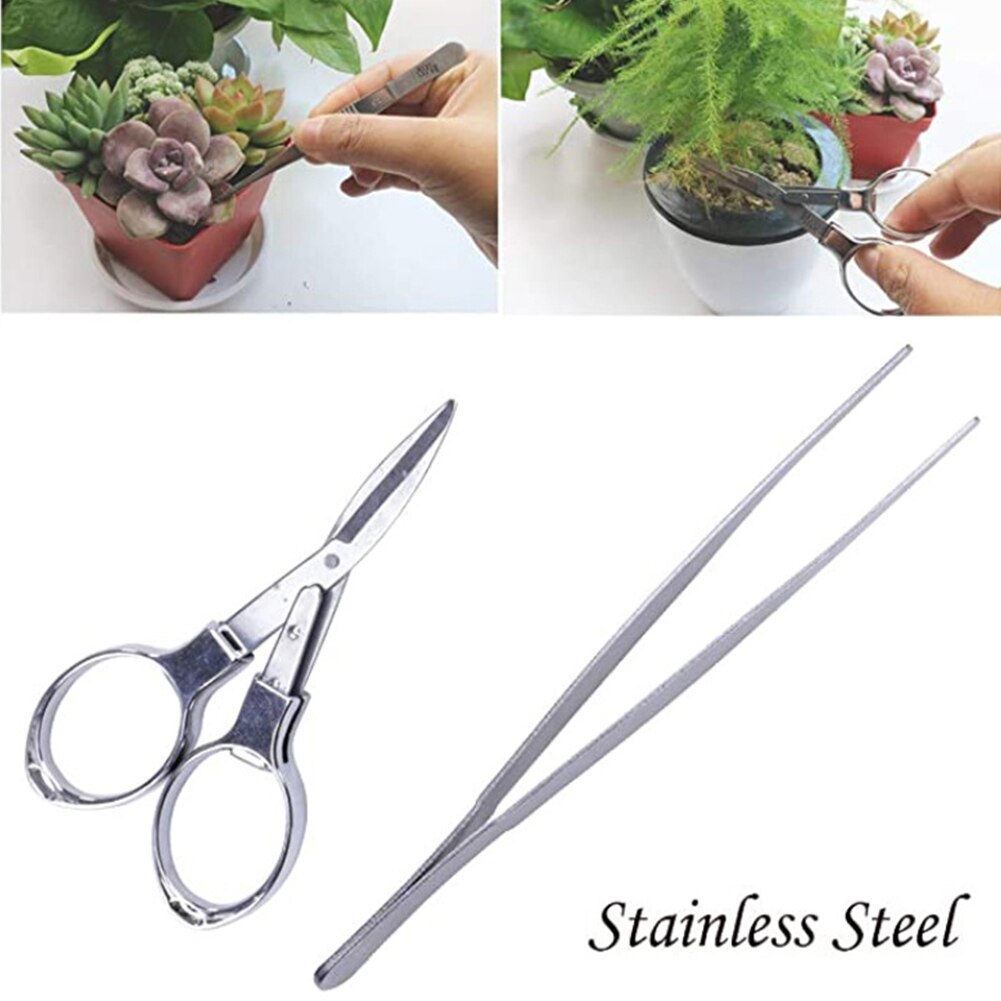 10 Pcs Garden Planting Tool Set Practical Wood Handle Mini Hand Transplanting Tools Outdoor Gardening Shovel Accessories