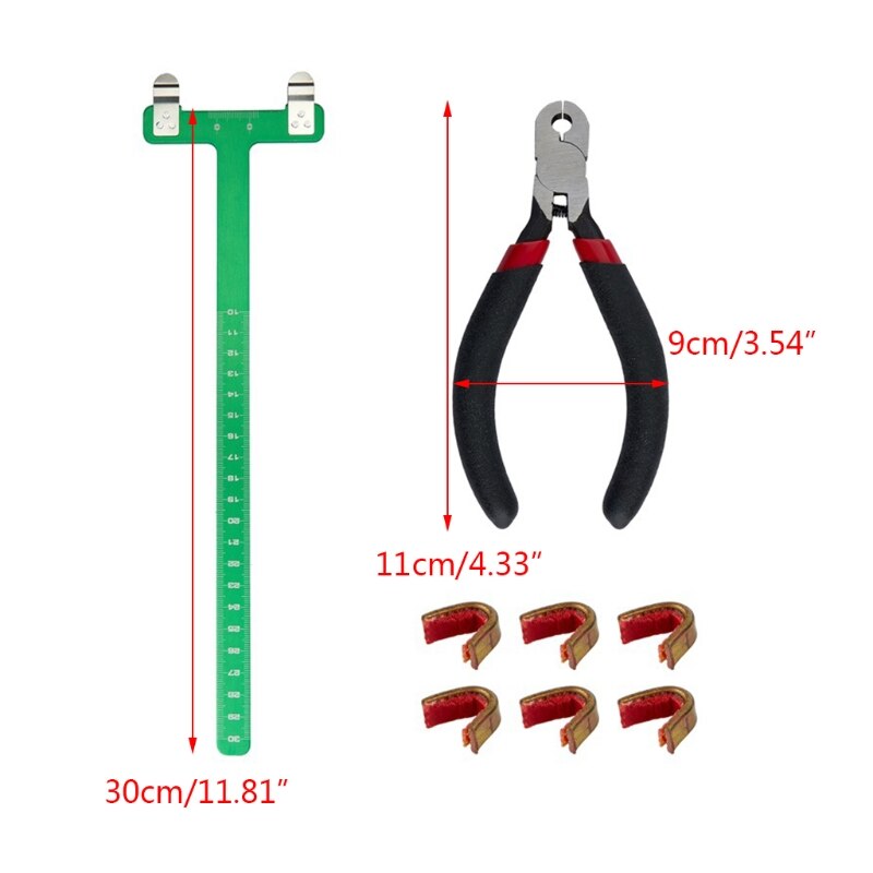 Bow String Nocking Points Pliers Strings Knock Set T Shape Bow Square Ruler Nocking Buckle Pliers Recurve Bow Turning
