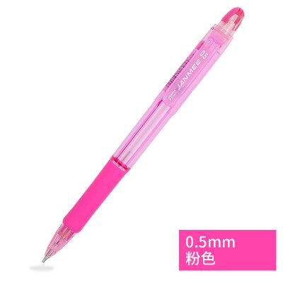 ZEBRA-lápiz de actividades de belleza auténtica, KRM-100-BL de 0,5mm, estilo clásico, bolígrafo Simple y transparente, punta retráctil, portalápices de goma: Rosa
